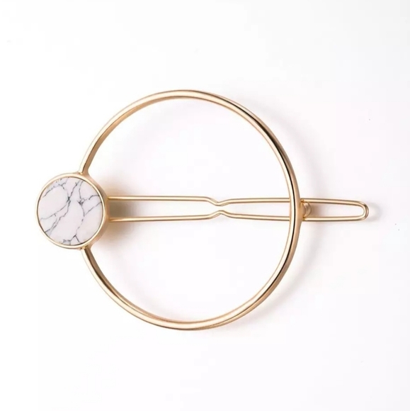 3 for $15 Gold Metal Circle Hair Clip